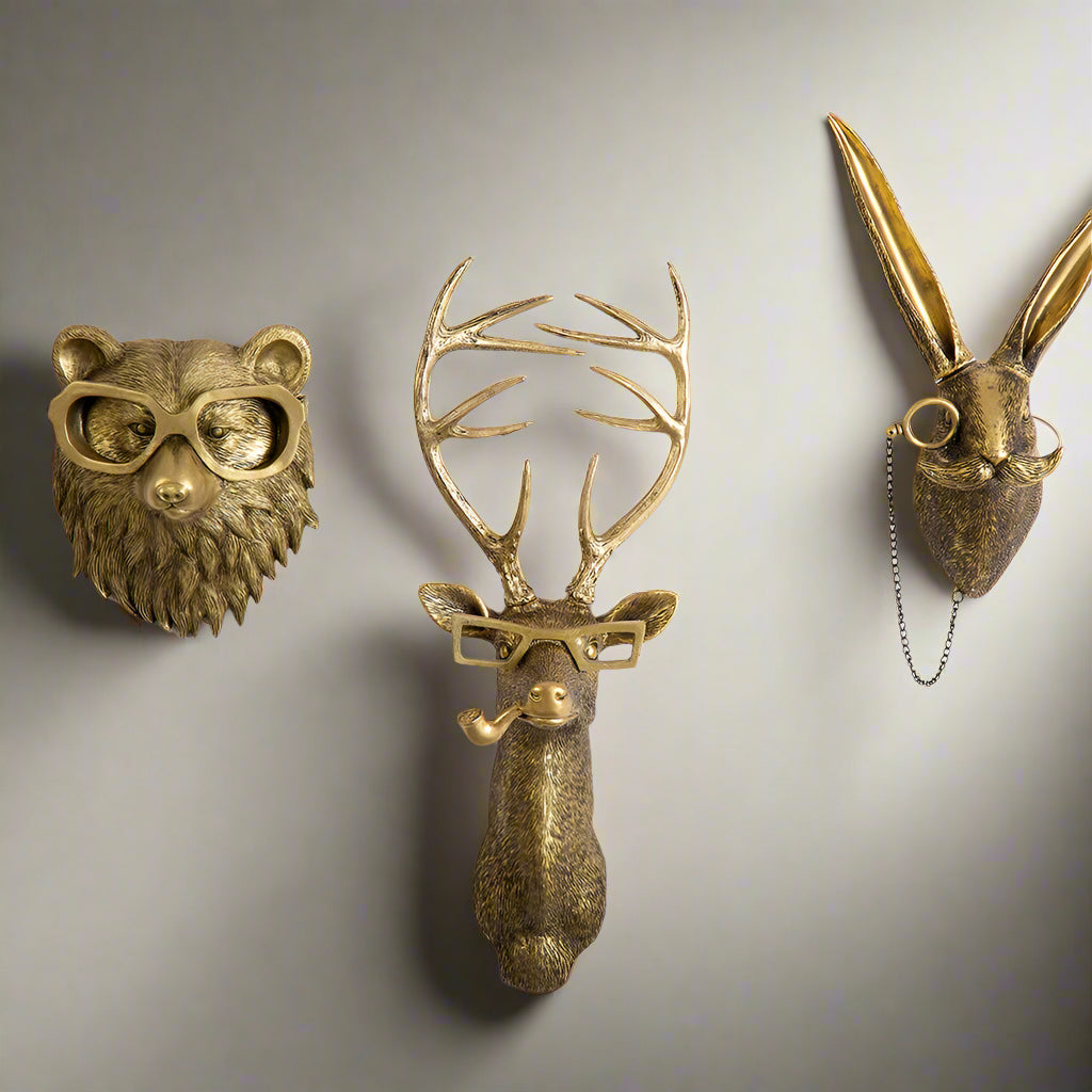 Lisslune | Realistic Frankie Deer Head Wall Mount for Rustic Home Decor & Cabin Wall Art