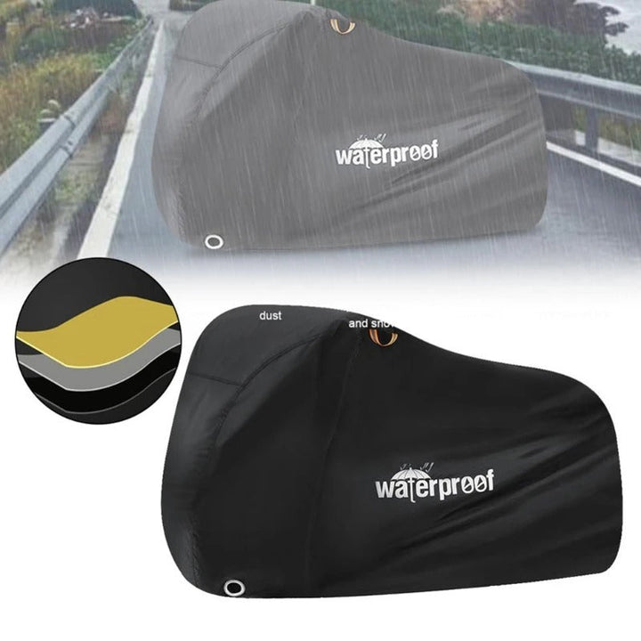 Lisslune | Rugged Waterproof Bicycle Cover | Heavy Duty Protection for Outdoor Storage and Weather Resistance