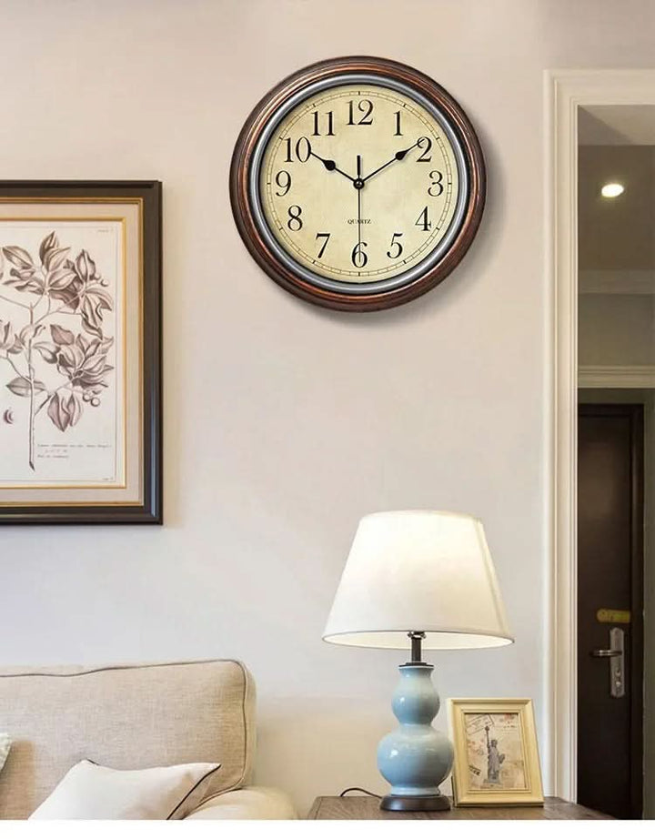 Lisslune | Classic Silent Wall Clock for Home or Office