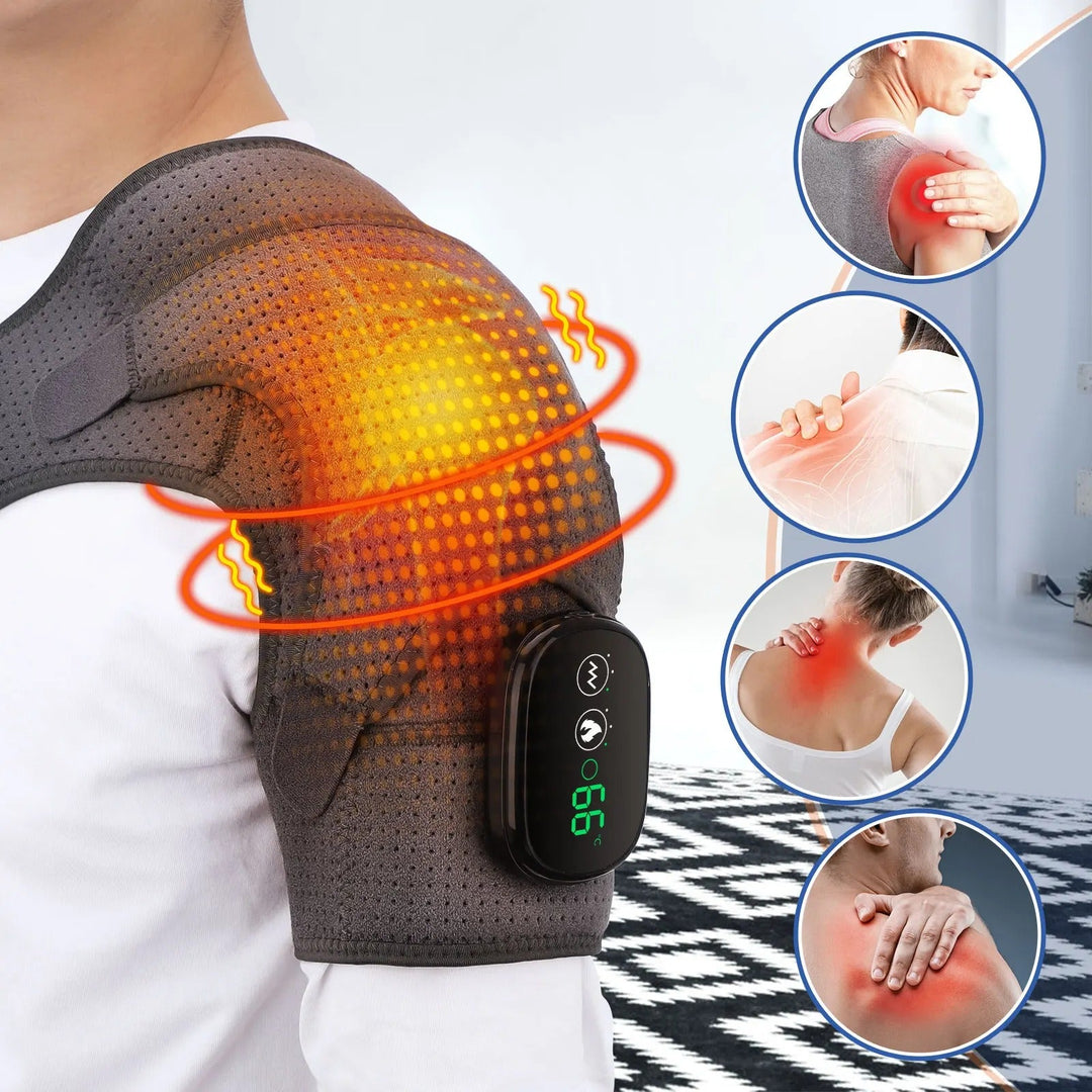 Lisslune | Adjustable Shoulder Heat Massager for Posture improvement & Tension Reduction