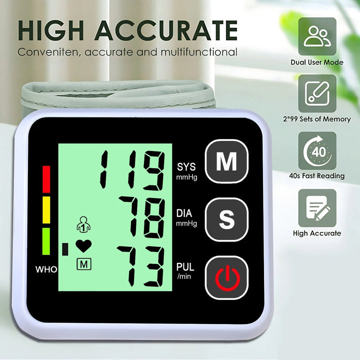 Lisslune | Compact Blood Pressure Monitor – Convenient, Accurate Readings for Daily Use