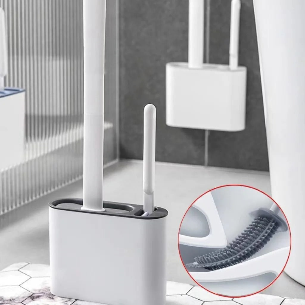 Lisslune | Toilet Brush | Wall-Mounted, Hygienic Design with Durable Bristles for Complete Cleaning in Small Bathrooms