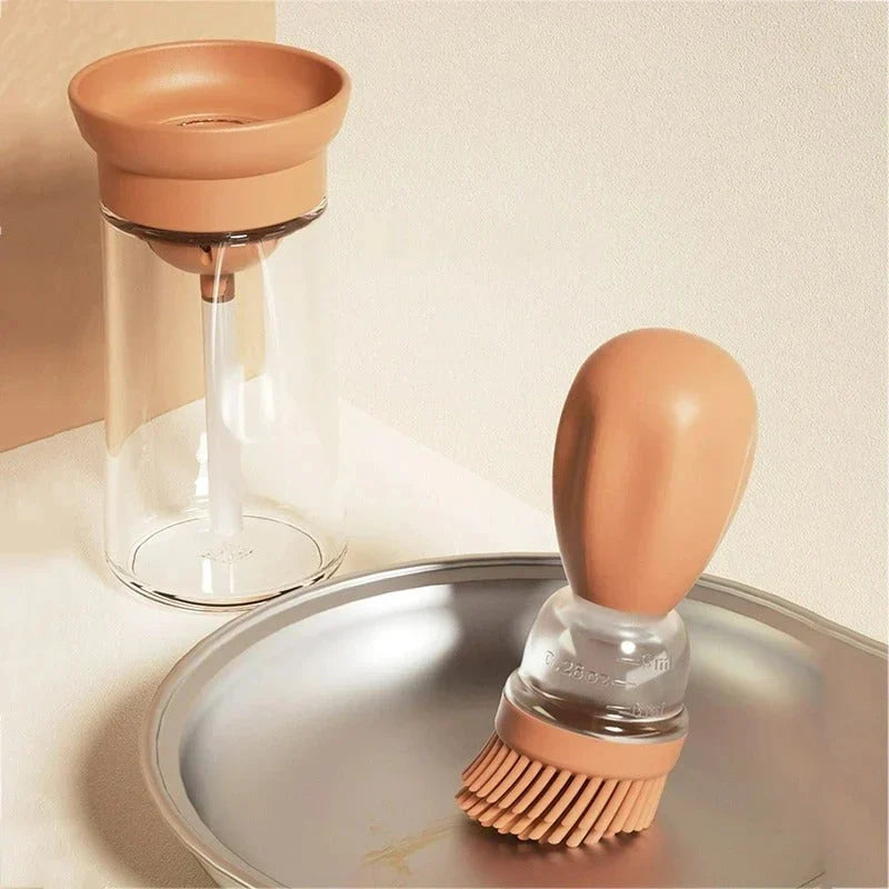 Lisslune | Oil dispenser with silicone brush – Precise dosing & Easy application for cooking & grilling