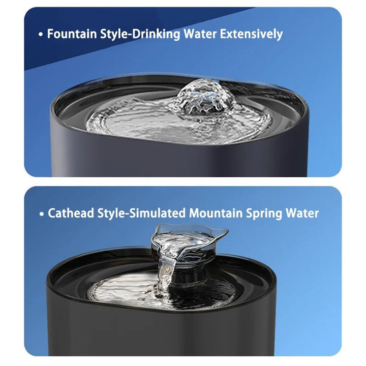 Lisslune | Wireless Automatic Cat Water Fountain | Filtered Fresh Water for Your Pet