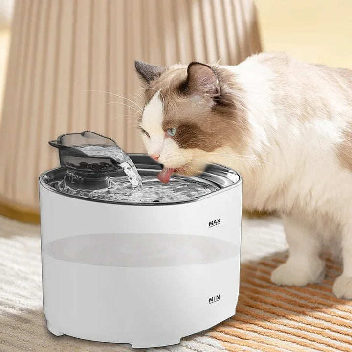 Lisslune | Wireless Automatic Cat Water Fountain | Filtered Fresh Water for Your Pet