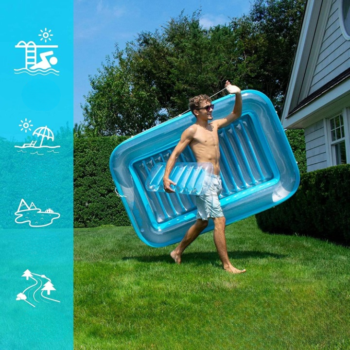 Lisslune | Inflatable Sunbathing Lounge Chair with Headrest