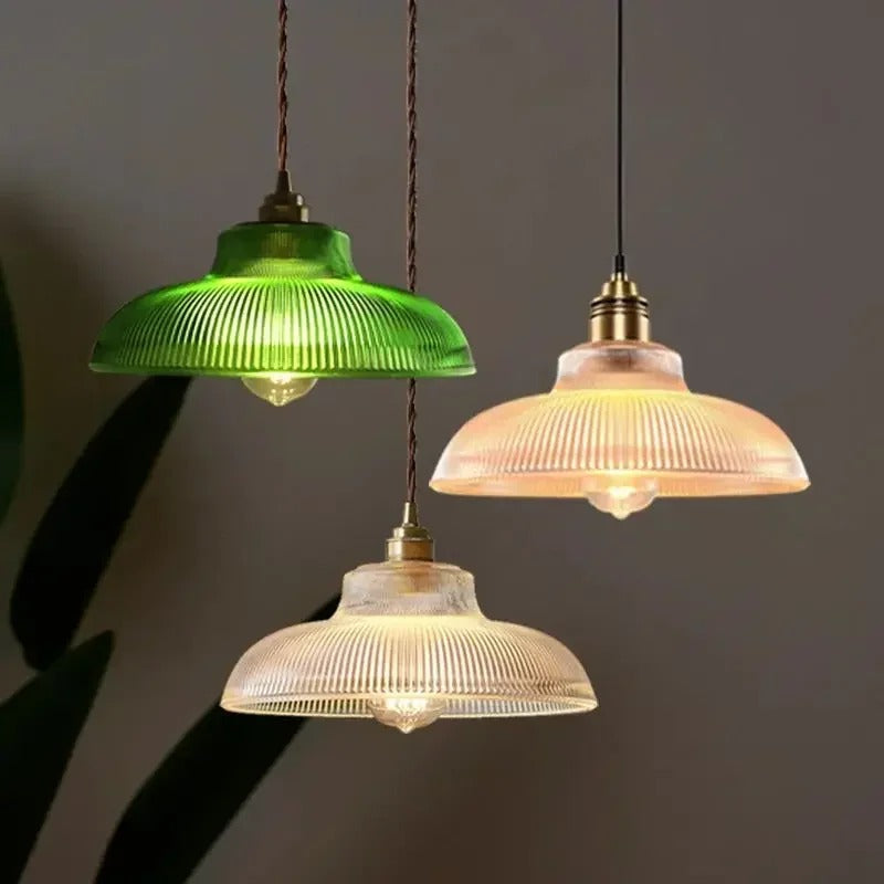 Lisslune | Glass Pendant Light | Adjustable Cable, Warm Light Effect & Ideal for Kitchen and Dining Spaces