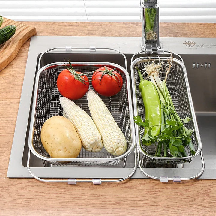 Lisslune | Expandable Sink Strainer Insert | Full Metal