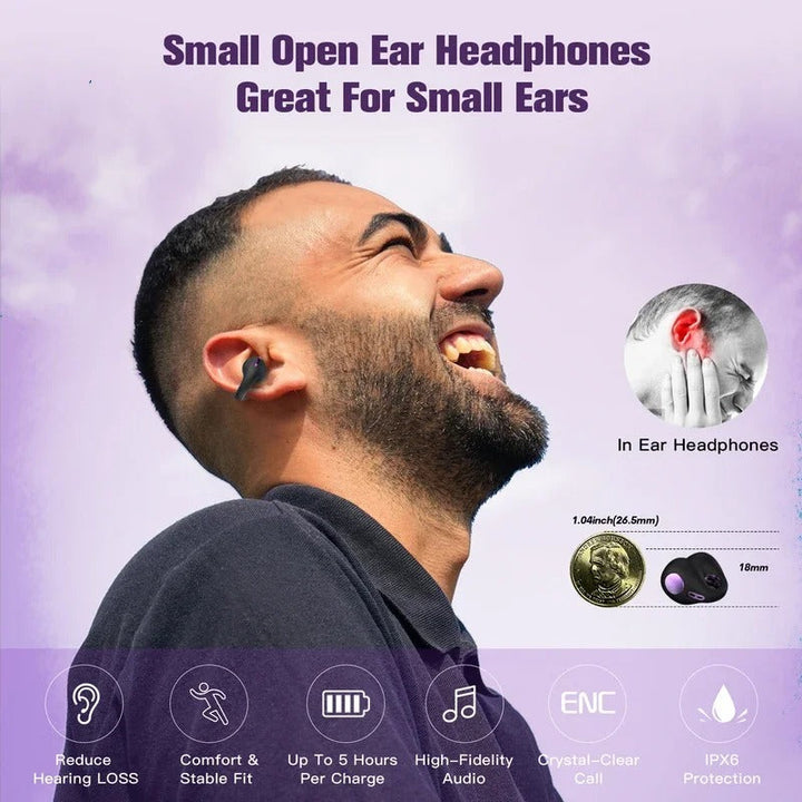 Lisslune | Waterproof Running Earphones - Best Bluetooth Headphones for Runners and Cyclists