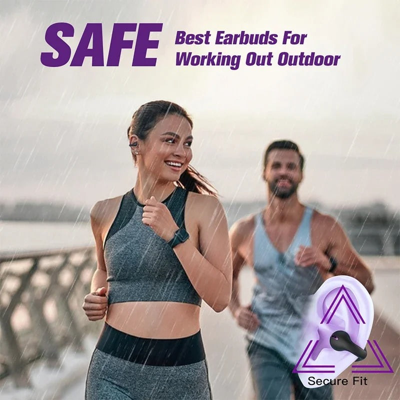 Lisslune | Waterproof Running Earphones - Best Bluetooth Headphones for Runners and Cyclists
