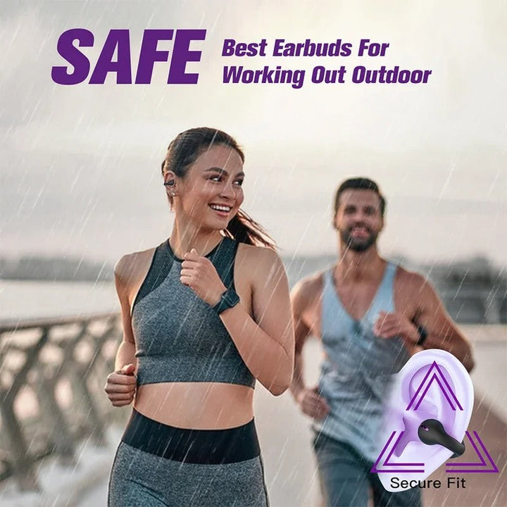 Lisslune | Waterproof Running Earphones - Best Bluetooth Headphones for Runners and Cyclists