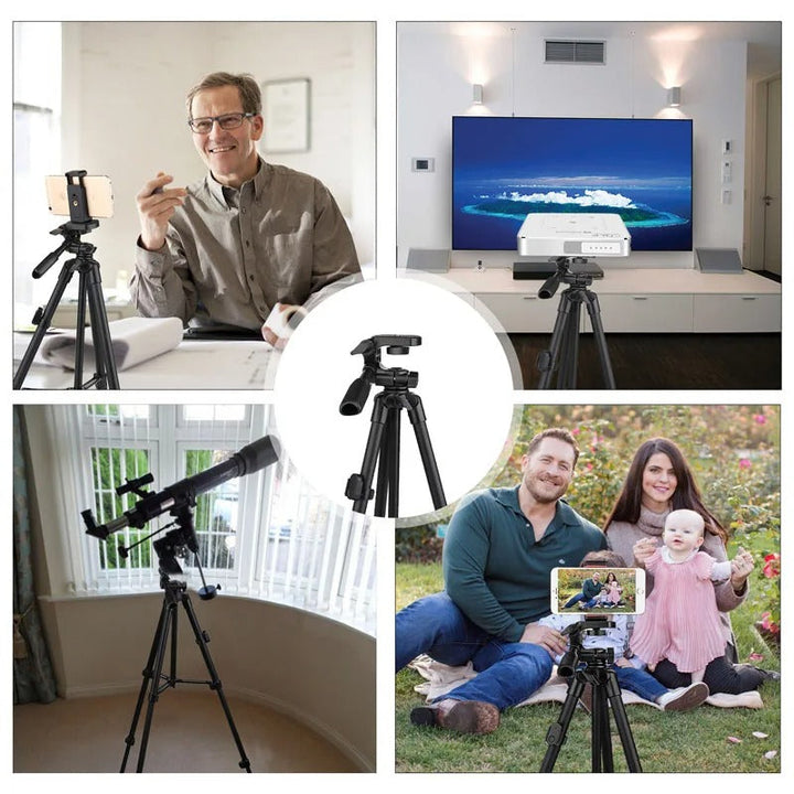 Lisslune | Extendable Phone Tripod with Bluetooth Remote - Versatile Selfie Stick & Stand