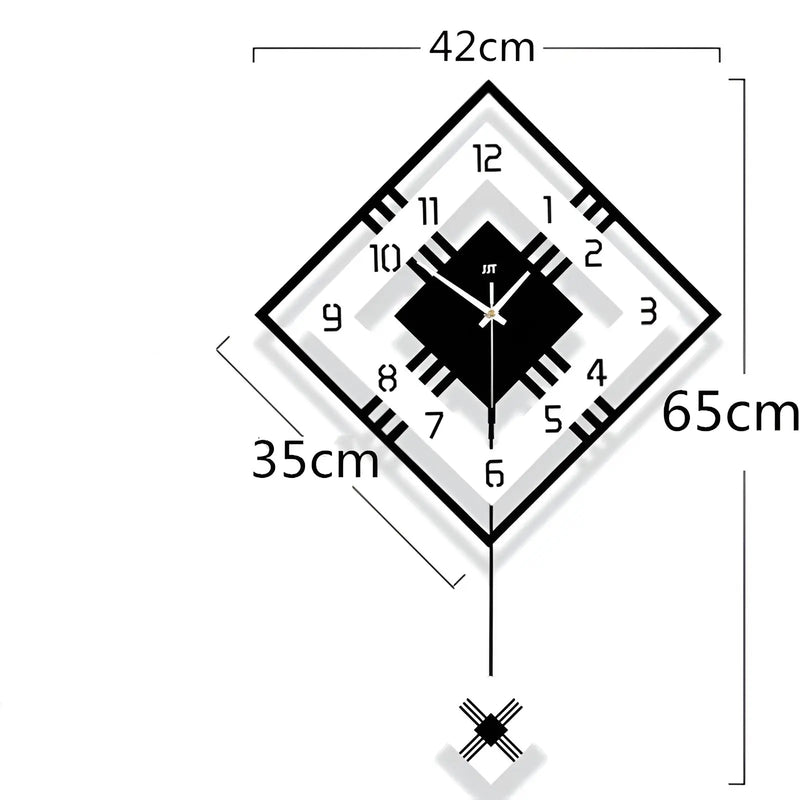 Lisslune | TimelessSquare - Simple square wall clock