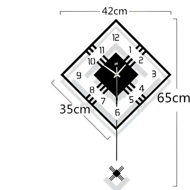 Lisslune | TimelessSquare - Simple square wall clock