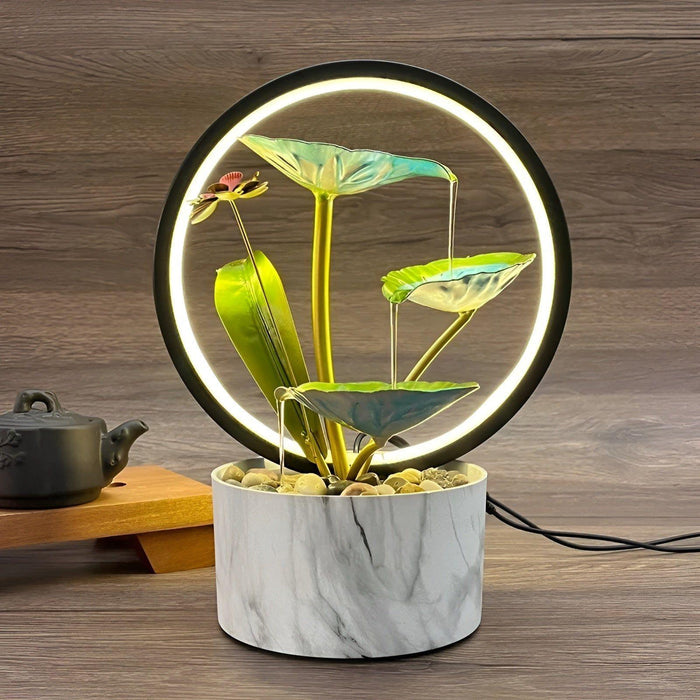 Lisslune | GlowCascade - soothing waterfall table lamp
