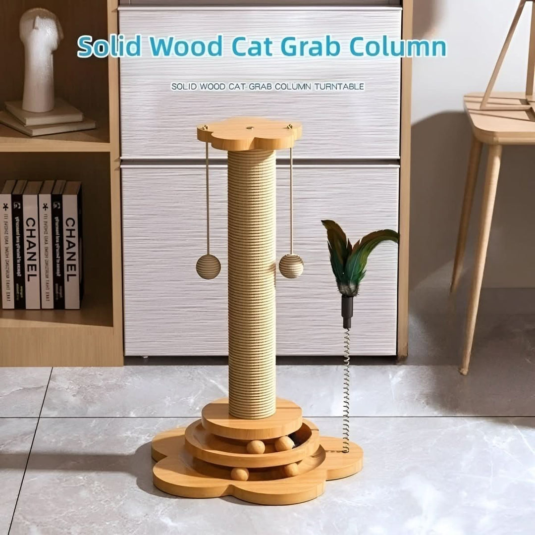 Lisslune | WOODPOUNCE – Natural cat toy made of wood against scratching damage to furniture