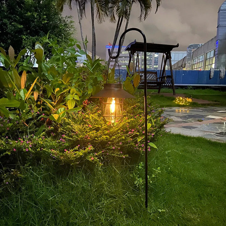 Lisslune | Hadleigh Hanging Solar Wall Light - Stylish Solar Lantern for Outdoor Spaces