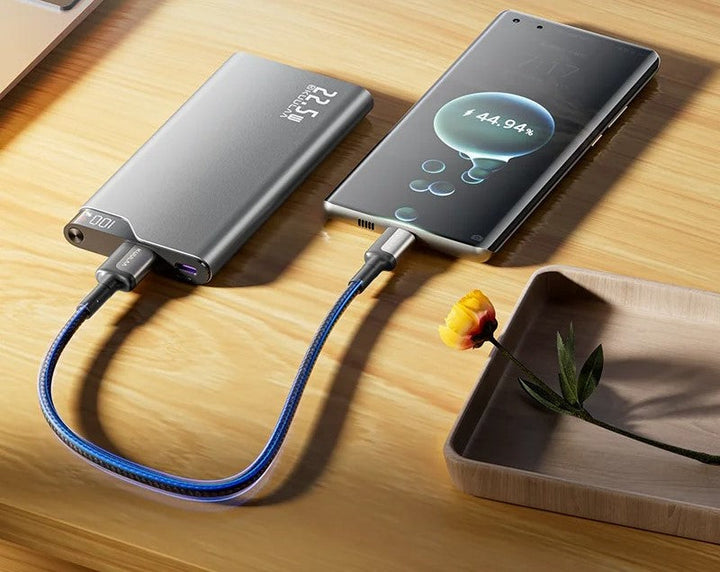 Lisslune | All-in-One Power Bank with 4 Built-In Cables - 10000mAh Portable Fast Charger