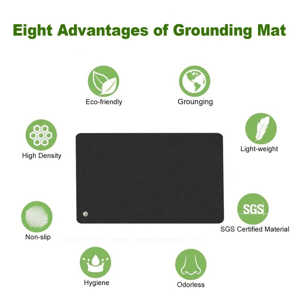 Lisslune | Grounding Pad Earthing Mat - UK Plug for Sleep Aid with Silver Thread Technology