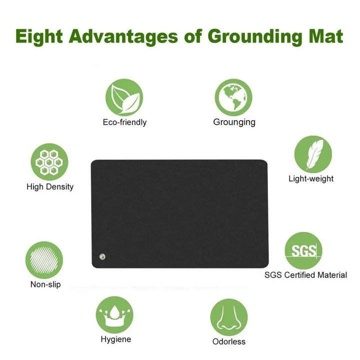 Lisslune | Grounding Pad Earthing Mat - UK Plug for Sleep Aid with Silver Thread Technology