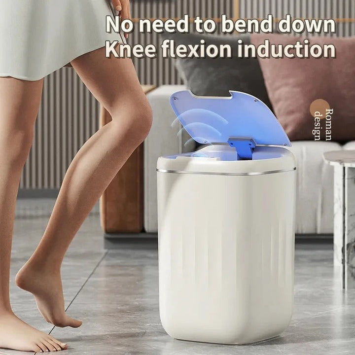 Lisslune | Smart Sensor Trash Bin with UV Light – Automatic Touchless Wastebasket with Lid & Odor Control for Kitchen, Bathroom & Home Hygiene