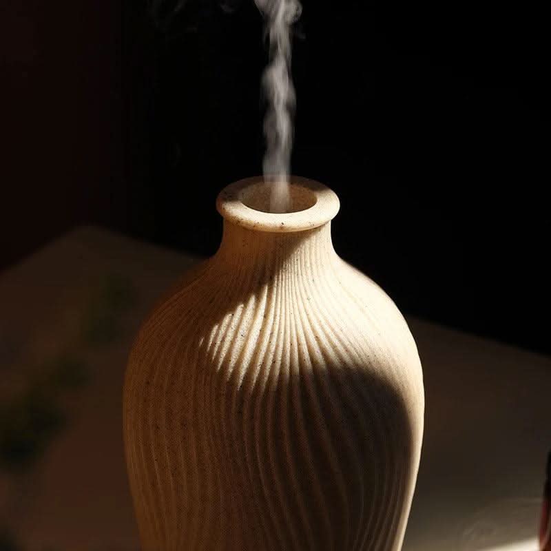 Lisslune | Boho Vase Essential Oil Humidifier – Polyresin Ultrasonic Diffuser