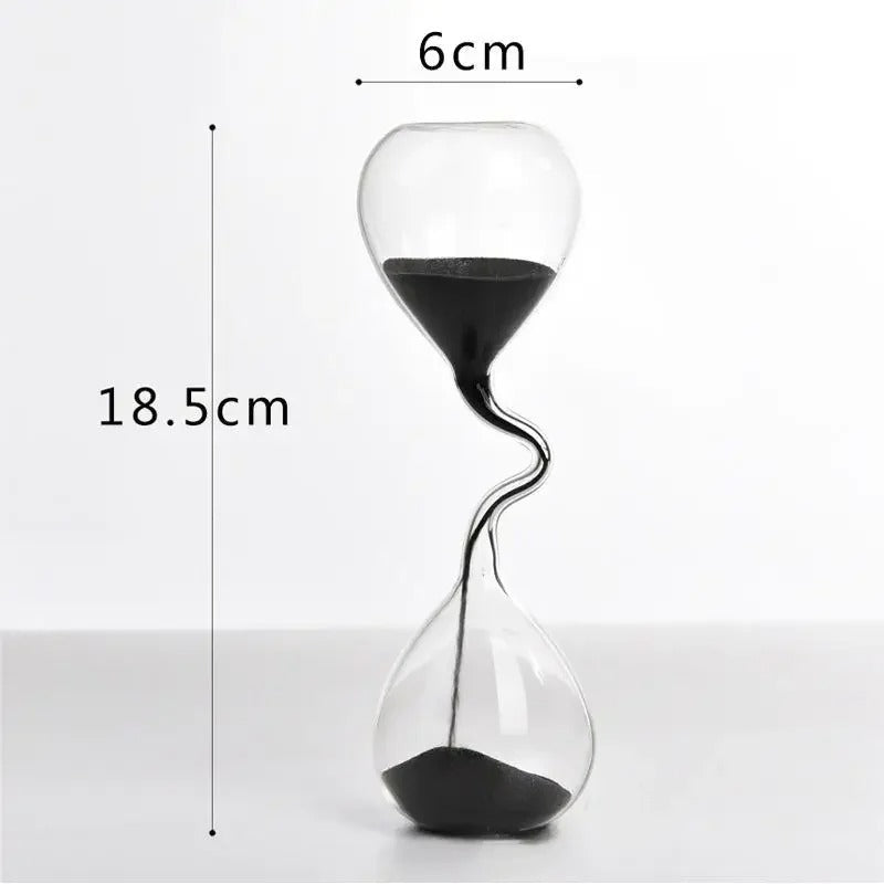 Lisslune | Curvy Black Hourglass | Glass
