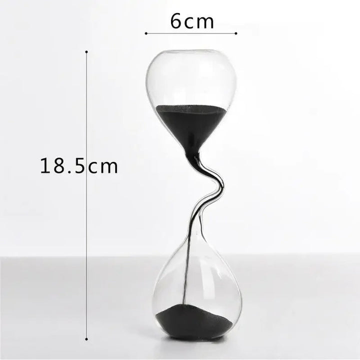 Lisslune | Curvy Black Hourglass | Glass