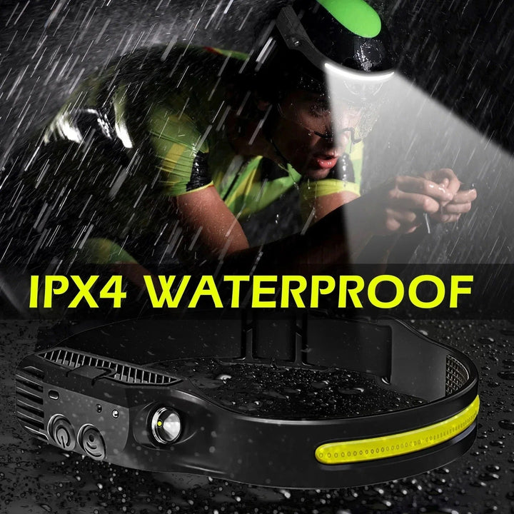 Lisslune | Rechargeable  LED Head Torch for Running, Biking, and Outdoor Adventures