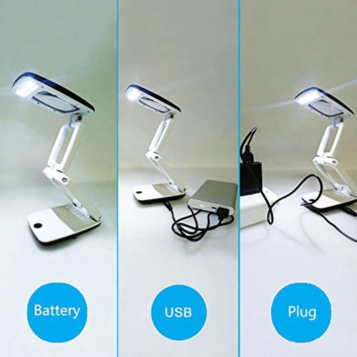 Lisslune | Full Page Magnifying Glass with Light & Stand | Reading Aid for the Elderly