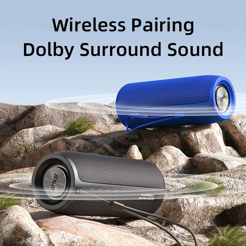 Lisslune | Powerful Mini Bluetooth Speaker - Compact 360° Wireless Waterproof Loudspeaker