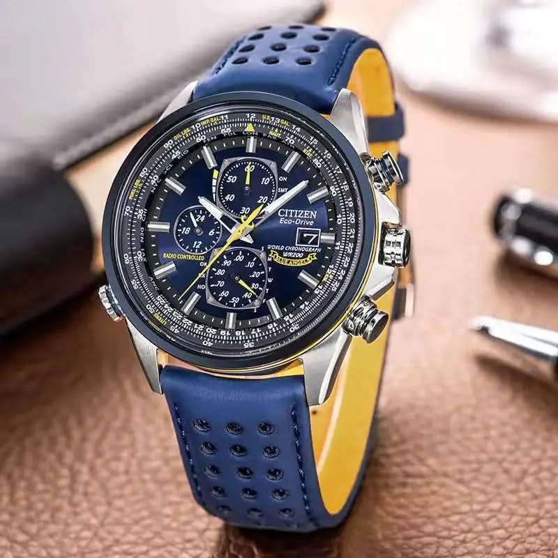 Lisslune | Men’s Stainless Steel Chronograph Watch with Calendar