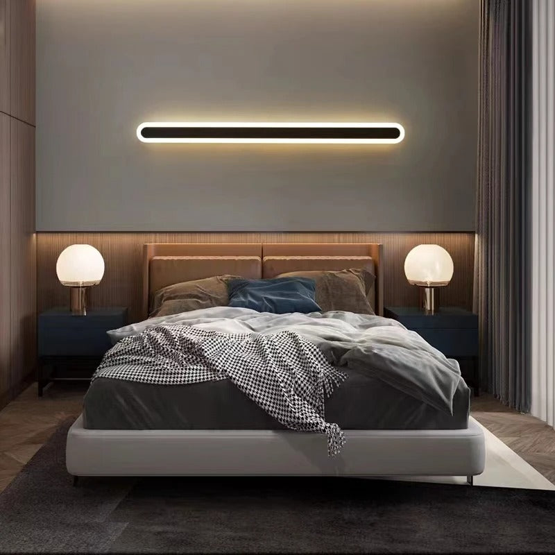 Lisslune | Outdoor IP65 Waterproof Linear Wall Lamp | Minimalist Metal Design. Dimmable LED Options for Gardens & Patios