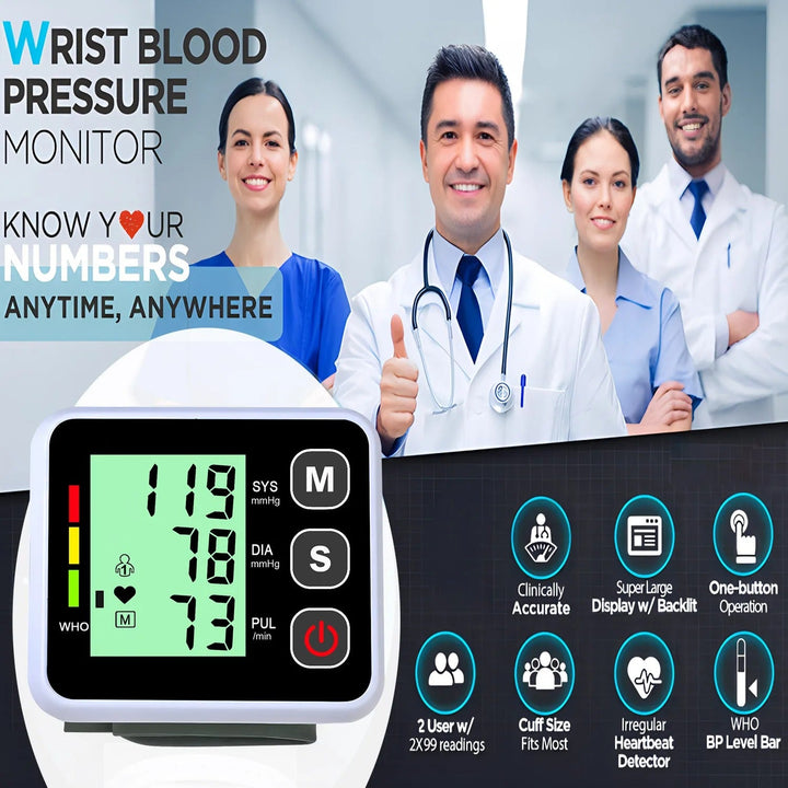 Lisslune | Compact Blood Pressure Monitor – Convenient, Accurate Readings for Daily Use