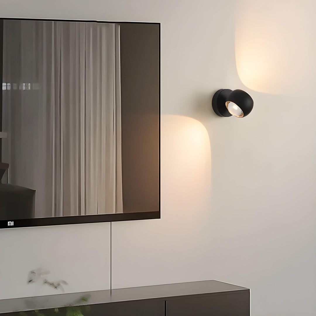 Lisslune | ModernEdge Light – Contemporary 360° Rotating Indoor Wall Light