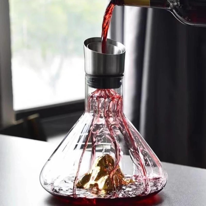 Lisslune | Premium Wine Decanter | Lead-Free Crystal with Quick Aeration & Filtration for Enhanced Flavor Experience