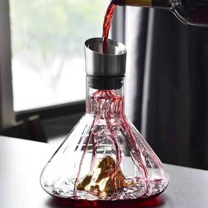 Lisslune | Premium Wine Decanter | Lead-Free Crystal with Quick Aeration & Filtration for Enhanced Flavor Experience