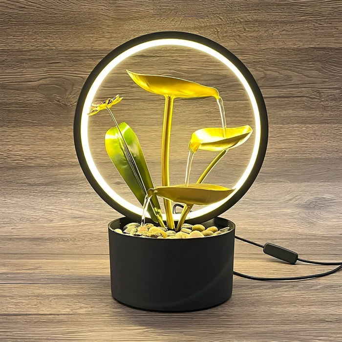 Lisslune | GlowCascade - soothing waterfall table lamp