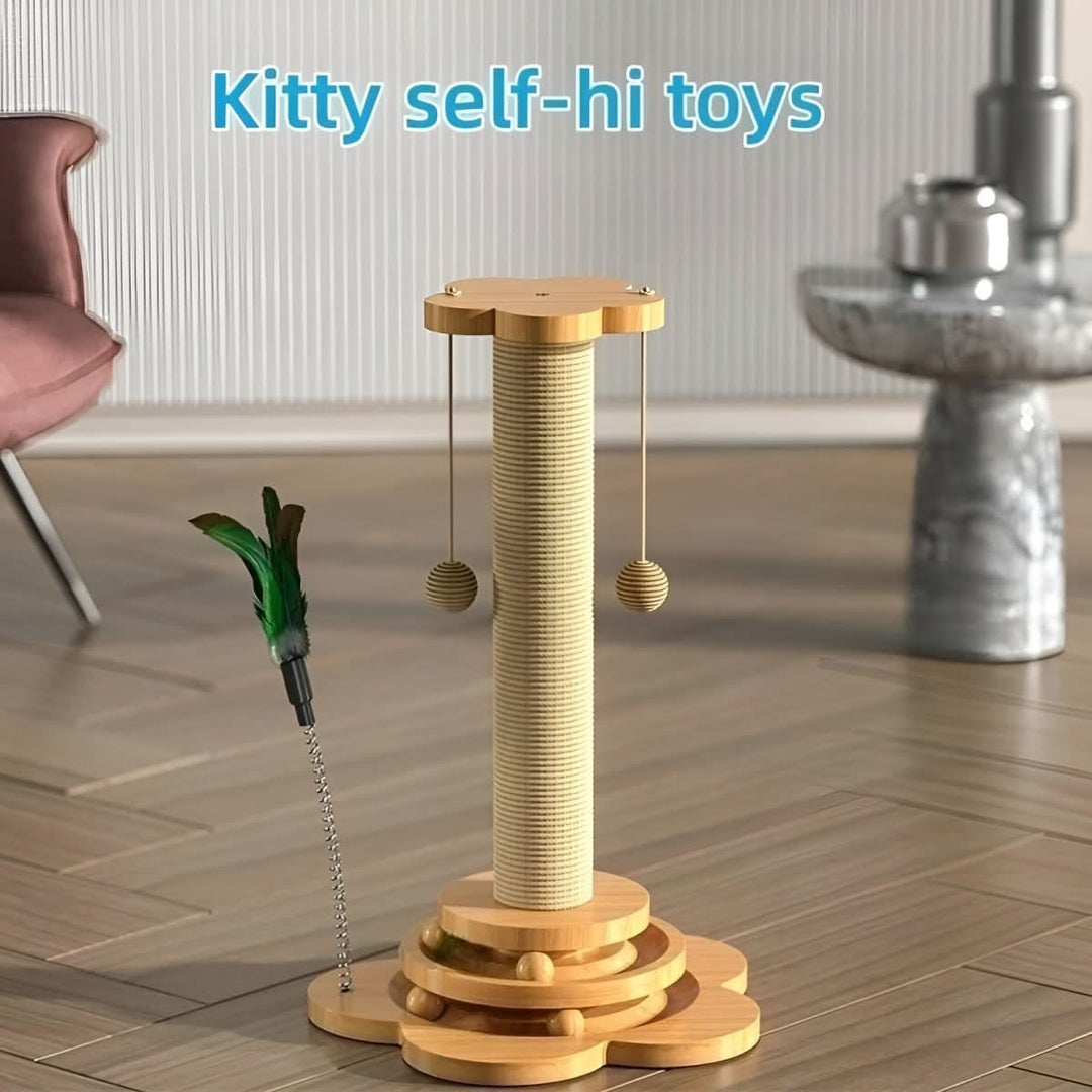Lisslune | WOODPOUNCE – Natural cat toy made of wood against scratching damage to furniture