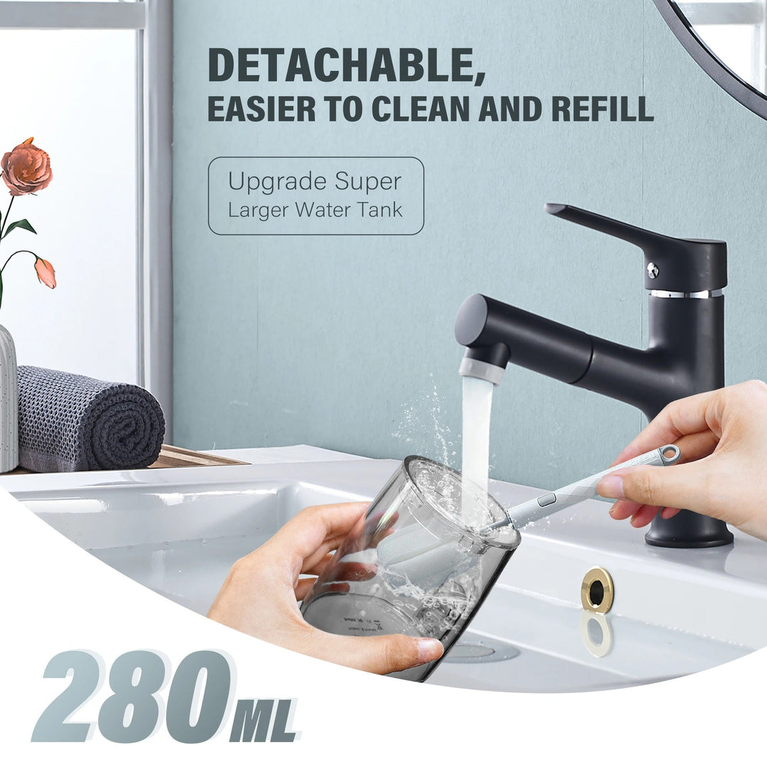 Lisslune | Dental Water Flosser | Rechargeable with 4 Modes & Interchangeable Nozzles for Deep Cleaning and Gum Health