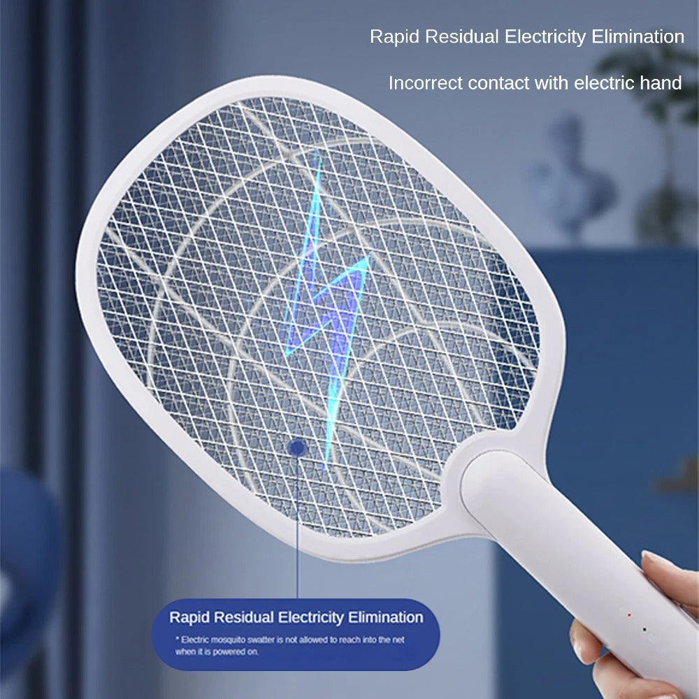 Lisslune | Rechargeable 2-in-1 Electric Fly Swatter and Insect Exterminator – 2500V Without Chemicals