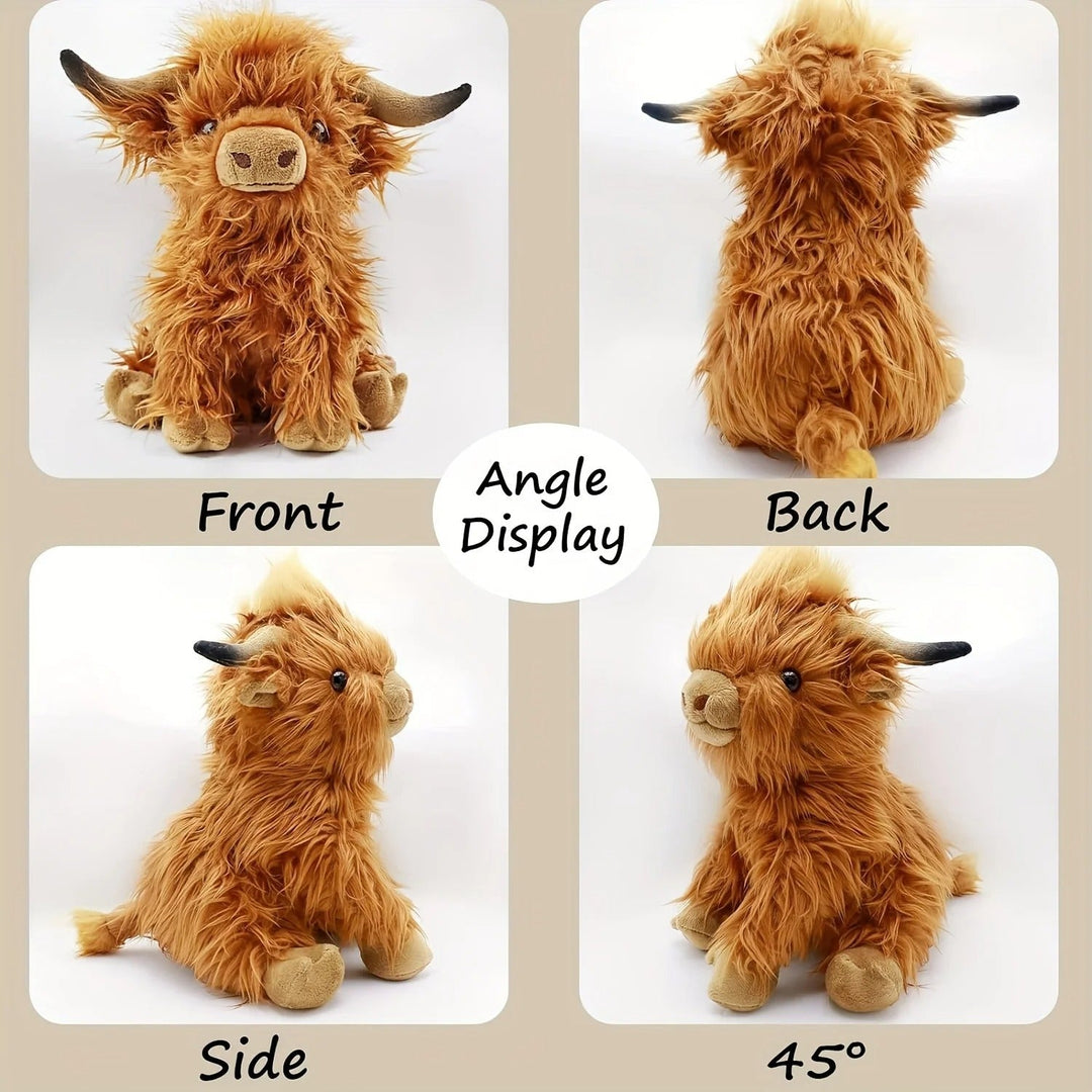 Lisslune | Fluffy Highland Cuddle – Soft Cow for Young and Old