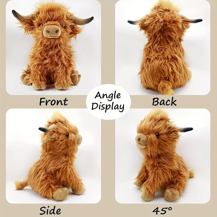 Lisslune | Fluffy Highland Cuddle – Soft Cow for Young and Old