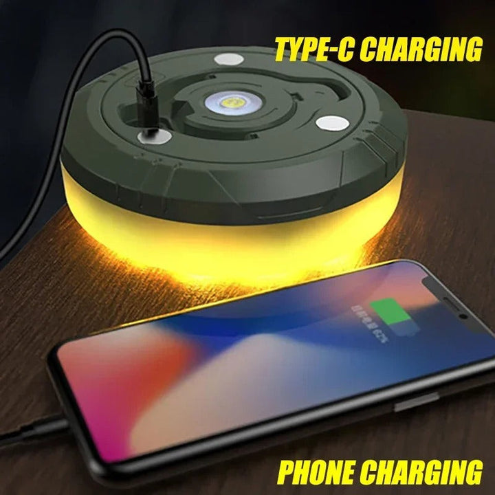 Lisslune | CampBeam LED Outdoor String Lights – Rechargeable Waterproof Lights with Magnetic Hooks & 5 Lighting Modes