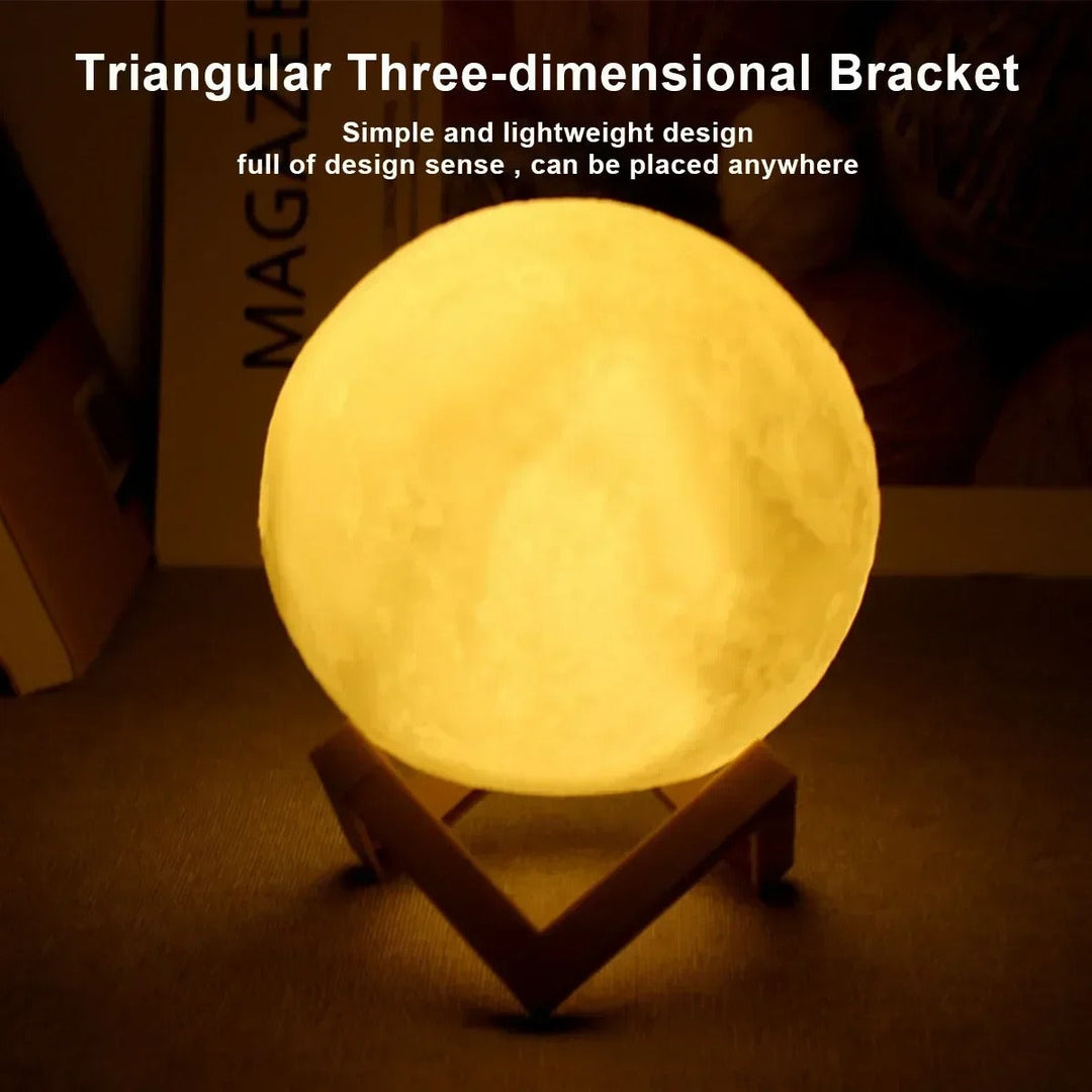 Lisslune | Lunar Moon Light Lamp | Lunar Globe Light with Stand