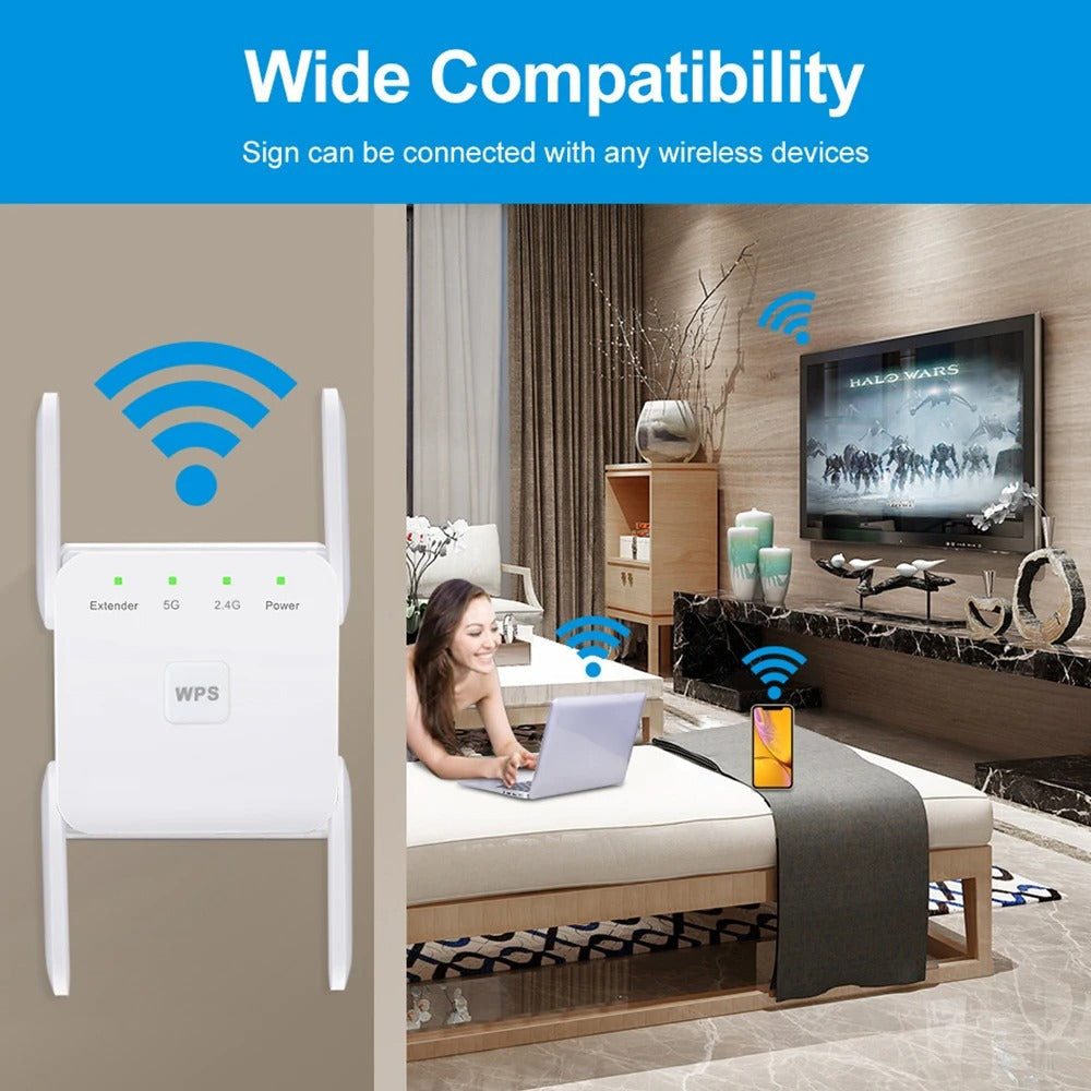 Lisslune | WiFi Extender UK – Boost Your Home Internet Signal with Super-Powerful WiFi Repeater