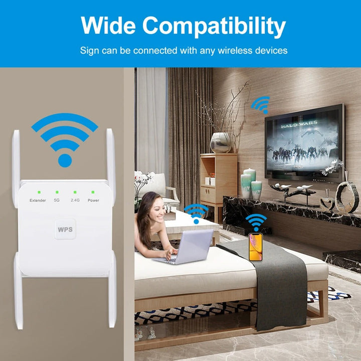 Lisslune | WiFi Extender UK – Boost Your Home Internet Signal with Super-Powerful WiFi Repeater