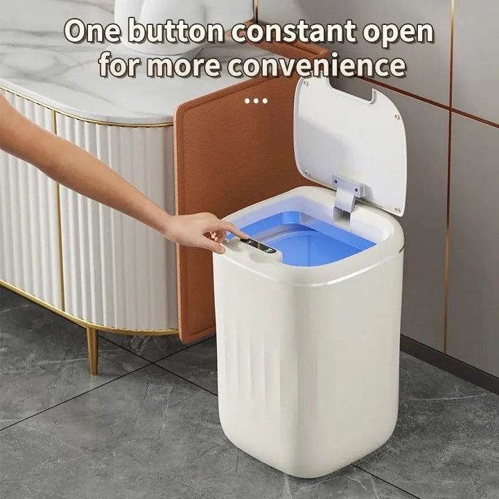 Lisslune | Smart Sensor Trash Bin with UV Light – Automatic Touchless Wastebasket with Lid & Odor Control for Kitchen, Bathroom & Home Hygiene