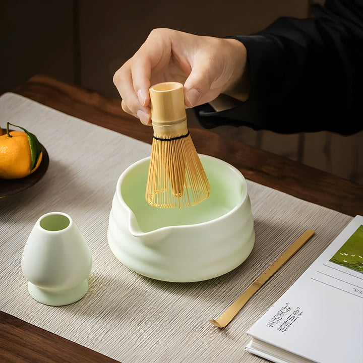 Lisslune | Matcha Ceramic Set – Traditional Japanese Tea Set for Relaxing & Mindful Moments