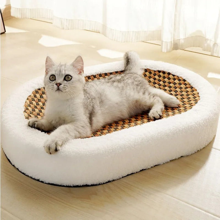 Lisslune | Premium Cat Bed with Integrated Scratching Board